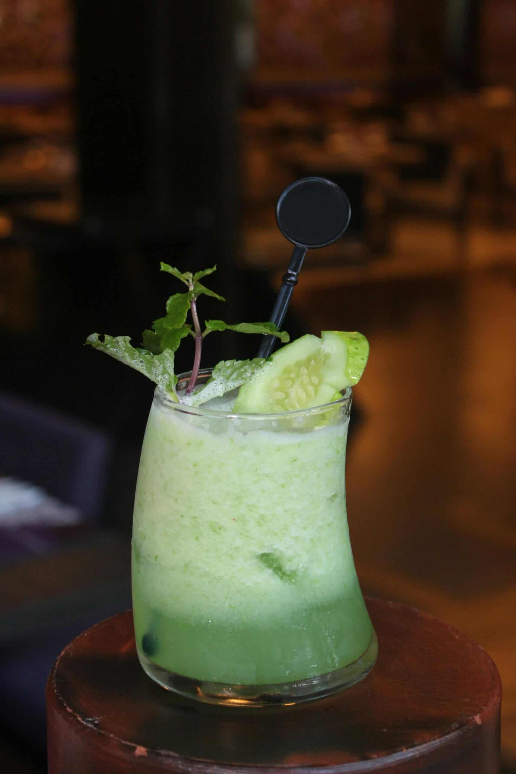 A non-alcoholic Cucumber Cooler